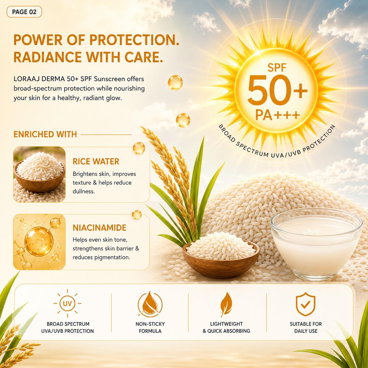 Loraaj Derma SPF 50+ Sunscreen Cream 100ml by LORAAJ DERMA